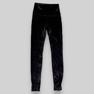 Lululemon Wunder Under 4 Black Velvet Lounge High-Rise Tight 28 Fall Layer Comfy